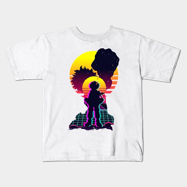 deku boku no hero Kids T-Shirt by Retro Style